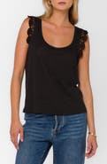 VELVET HEART Waverly Scoop Neck Linen Tank