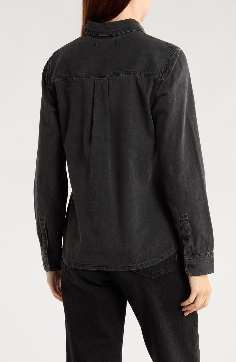 Madewell Denim Button-Up Shirt in Lunar Wash, Alternate, color, Lunar Wash