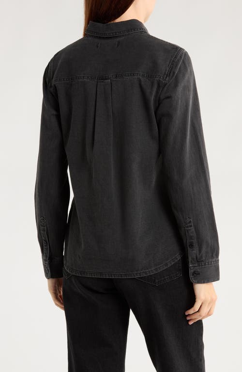 Madewell Denim Button-up Shirt In Black
