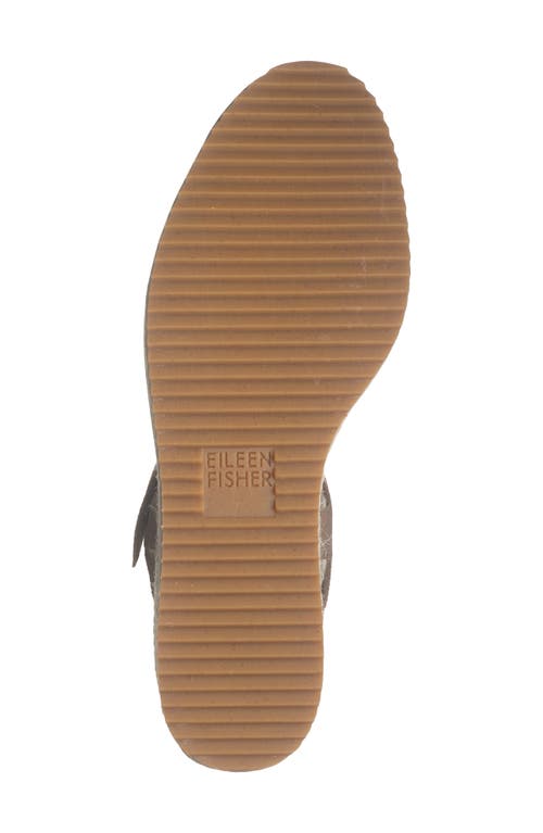 Eileen Fisher Nessa Espadrille Wedge Sandal In Platinum