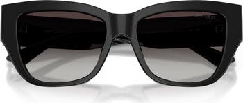 54mm Gradient Polarized Pillow Sunglasses