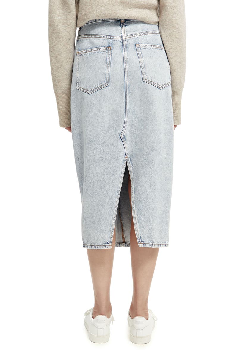 Scotch & Soda 80s Inspired Denim Skirt, Alternate, color,