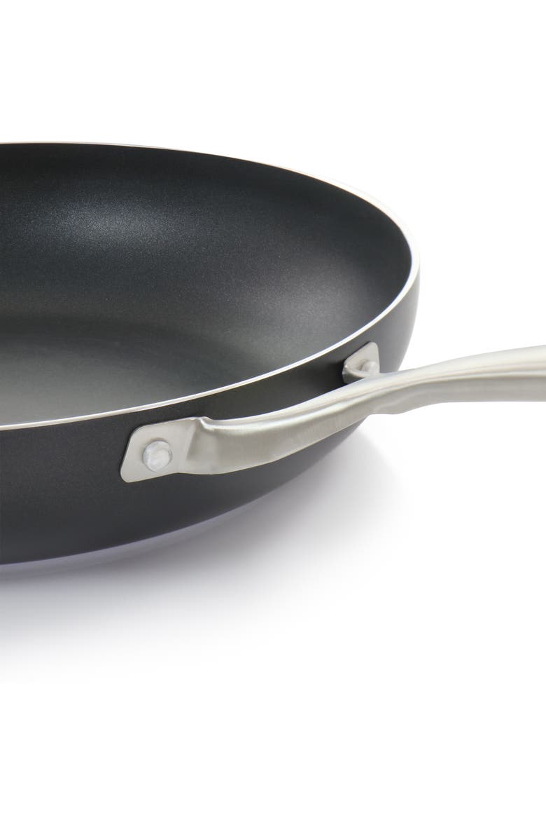 Palladium 9.5 Inch Aluminum Frying Pan, Alternate, color, Metallic Silver