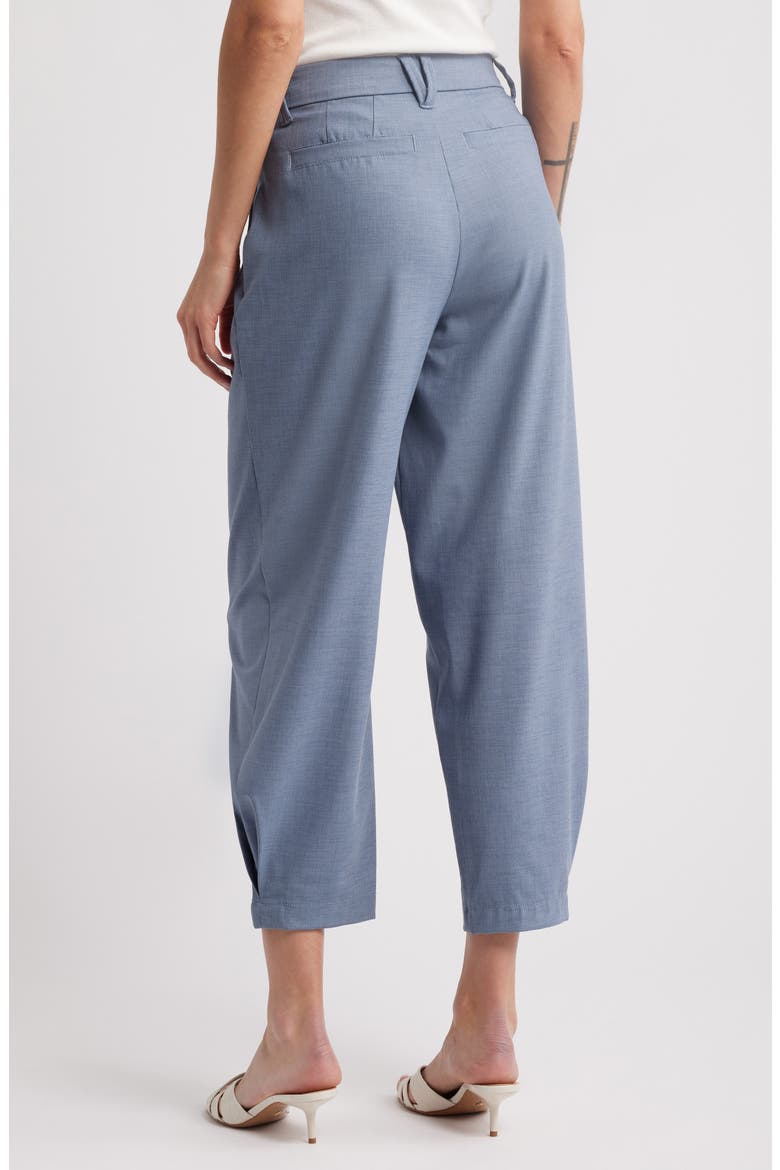 Skyrise Pleated Barrel Pants, Alternate, color, INFINITY BLUE