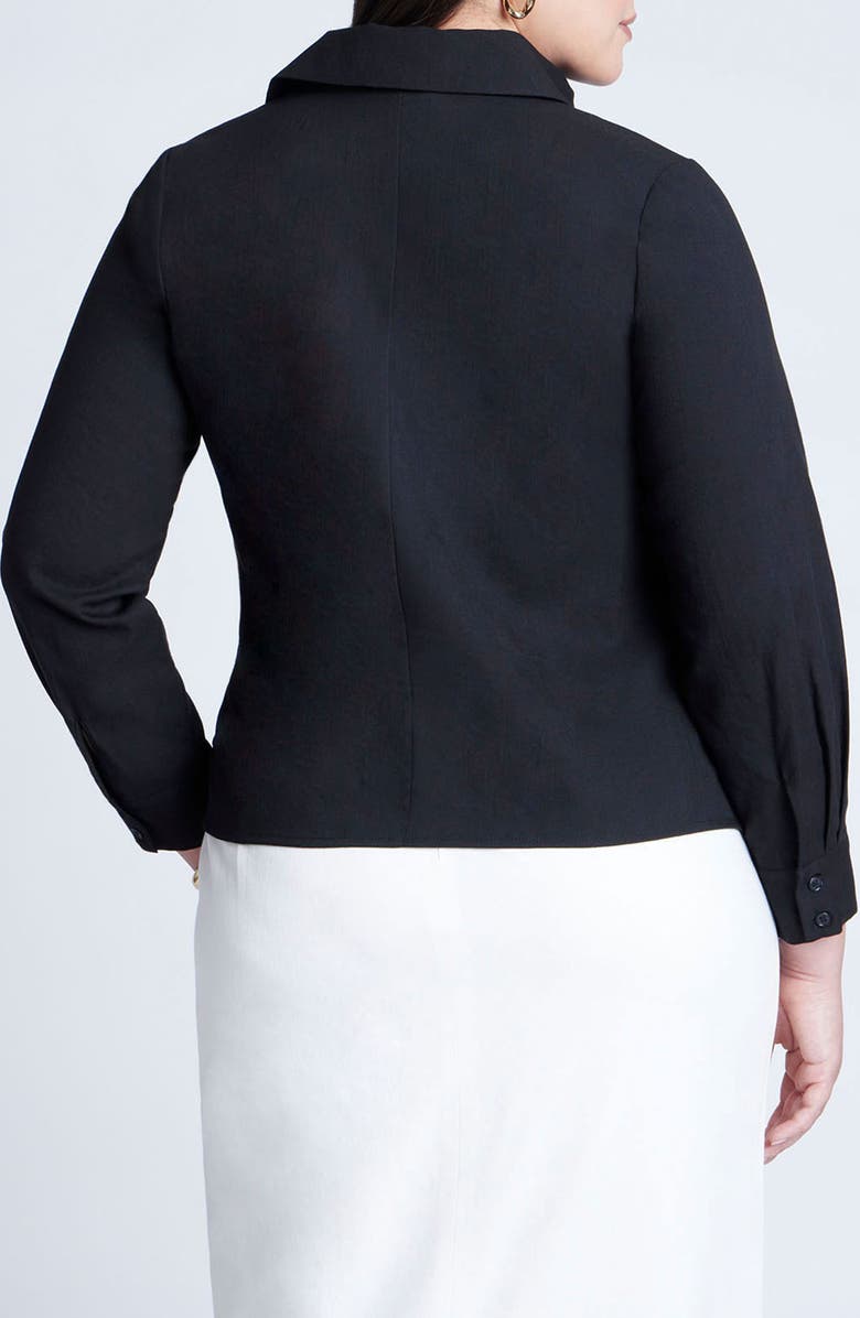 ELOQUII Side Tie Wrap Shirt, Alternate, color,