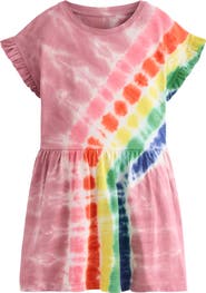 Mini Boden Kids' Tie Dye Cotton Jersey T-Shirt Dress