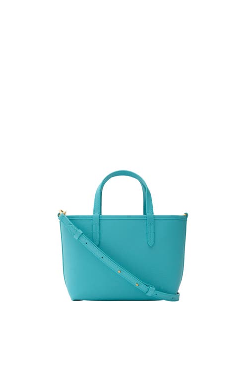 Burberry Mini Reversible Bloomsbury Tote In Blue
