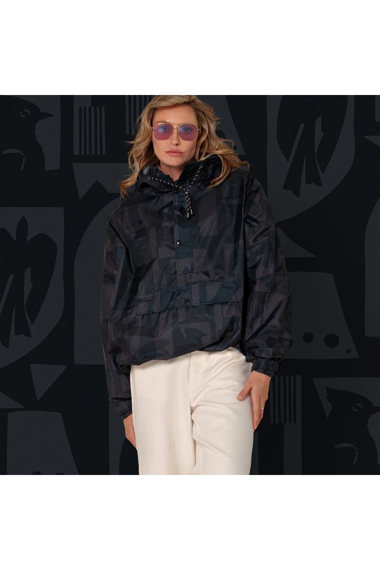 Anorak Back To Art, Alternate, color, Black