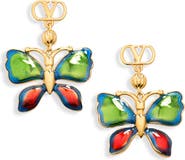 Valentino Garavani Enamel Butterfly Earrings