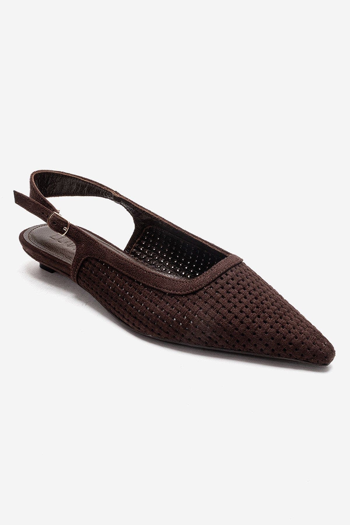 Aviva Slingback Pointed Toe Pump, Alternate, color, Brown Suede