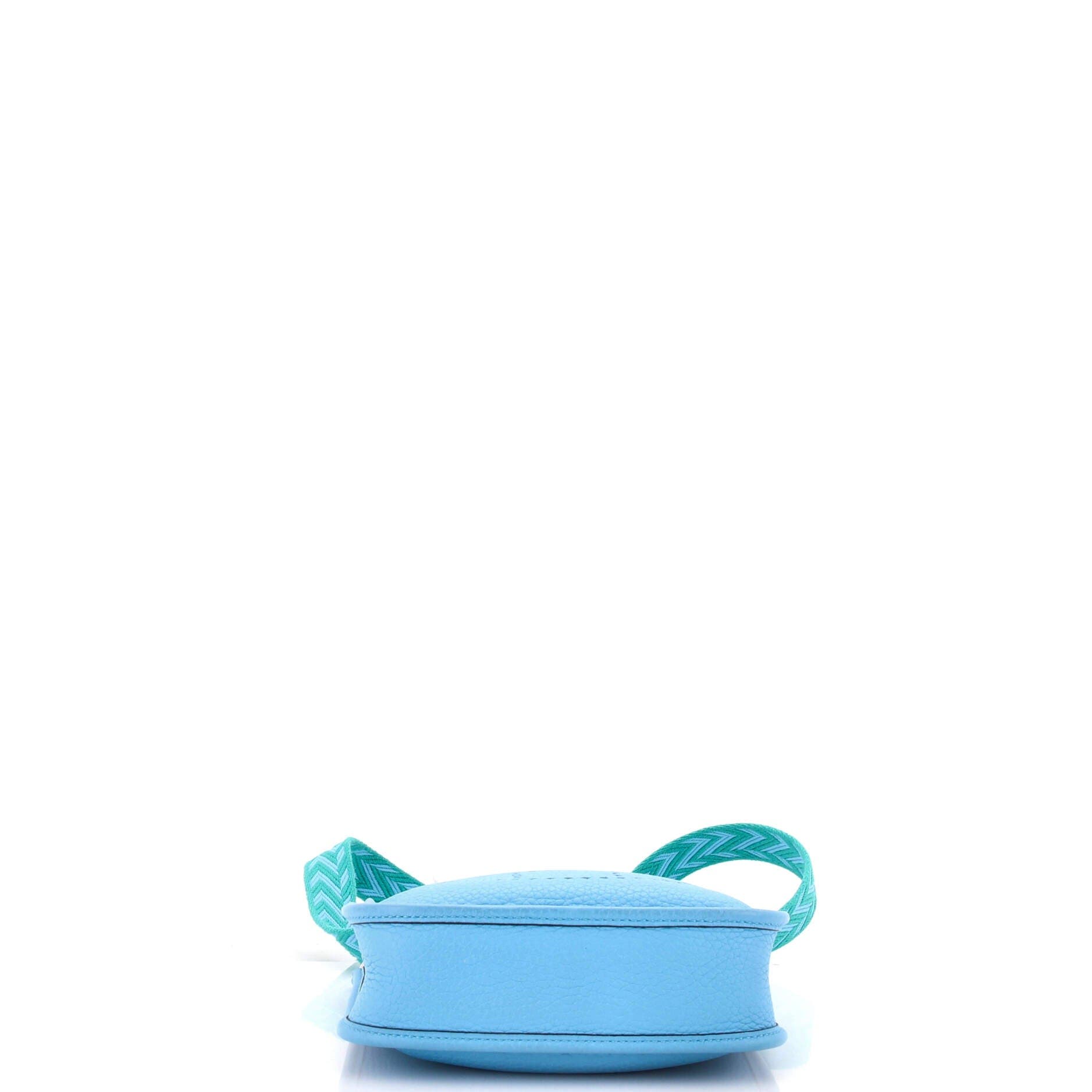 Pre-Owned Hermes Evelyne Bag Gen III Clemence TPM, Alternate, color, Celeste