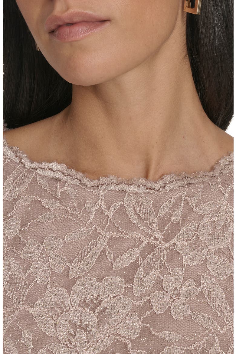 Lace Column Gown, Alternate, color, CHAMPAGNE