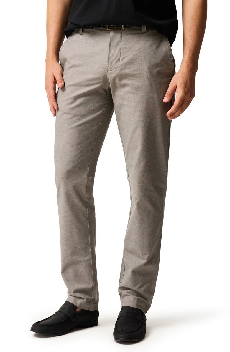 Rodd & Gunn Gunn Flat Front Stretch Cotton Suit Pants, Main, color, Latte