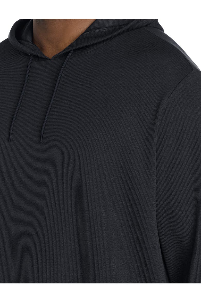 Big & Tall Everywhere Performance Textured Hoodie, Alternate, color, BLACK