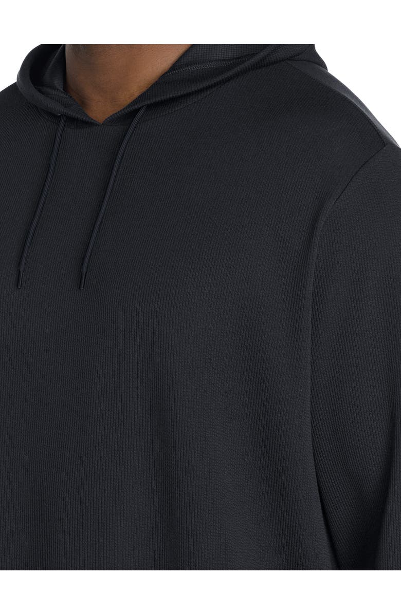 Reebok Big & Tall Everywhere Performance Textured Hoodie, Alternate, color, Black