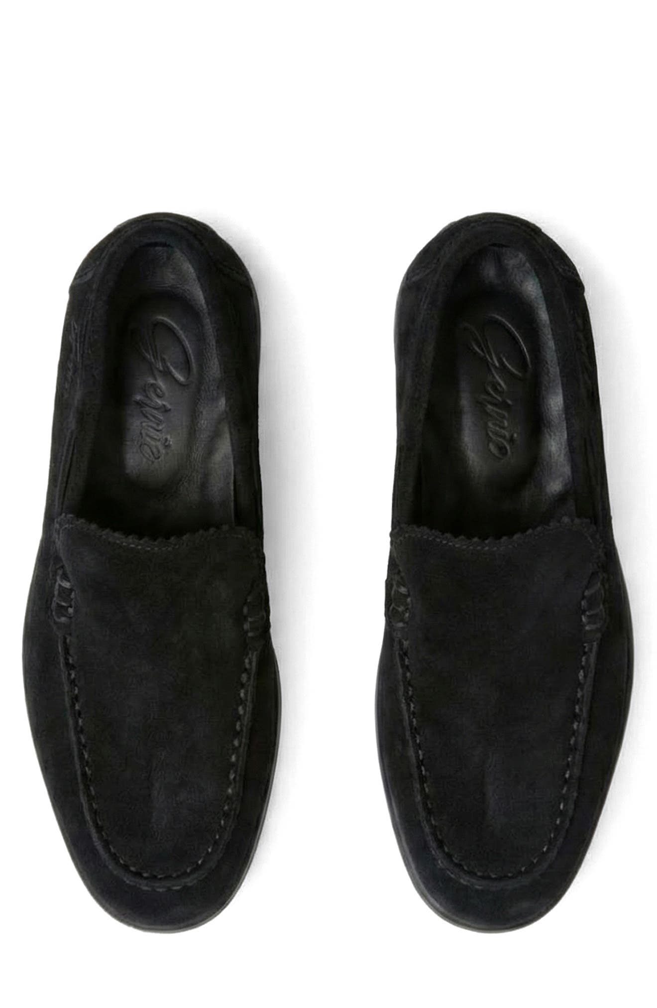 Venetian Loafer, Alternate, color, BLACK SUEDE
