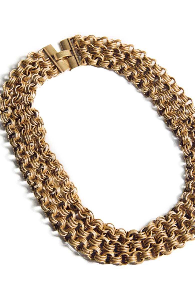 MANGO Mixed Link Collar Necklace, Alternate, color,