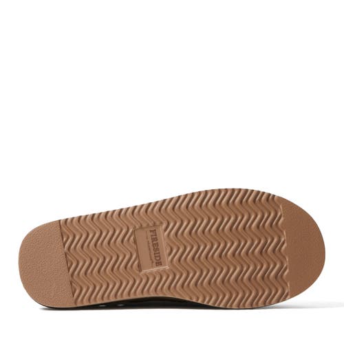 Dearfoams Fireside Grafton Genuine Shearling Clog Slipper In Green