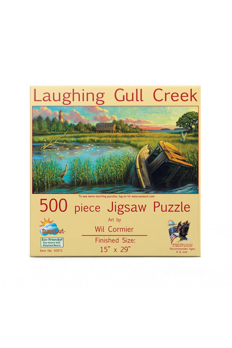 Laughing Gull Creek 500 piece Jigsaw Puzzle for Adults, Alternate, color, Multicolor