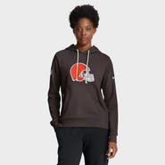 Nike Women's Nike Brown Cleveland Browns Sideline Standard Issue Initial Home Dri-FIT Hoodie