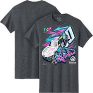STEWART-HAAS RACING Men's Stewart-Haas Racing Team Collection  Heather Charcoal Sheldon Creed Friends of Jaclyn Car T-Shirt