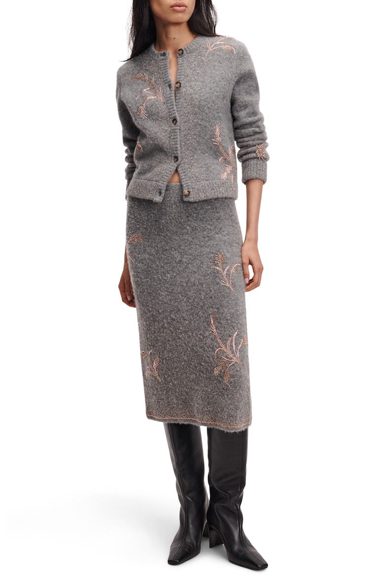 Iris Beaded Cardigan, Alternate, color, GREY