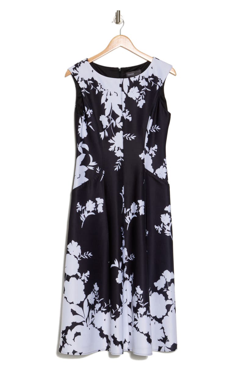 Donna Ricco Floral Scuba Dress, Alternate, color, 