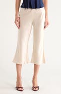 Reformation Gale Satin Mid Rise Capri Pants