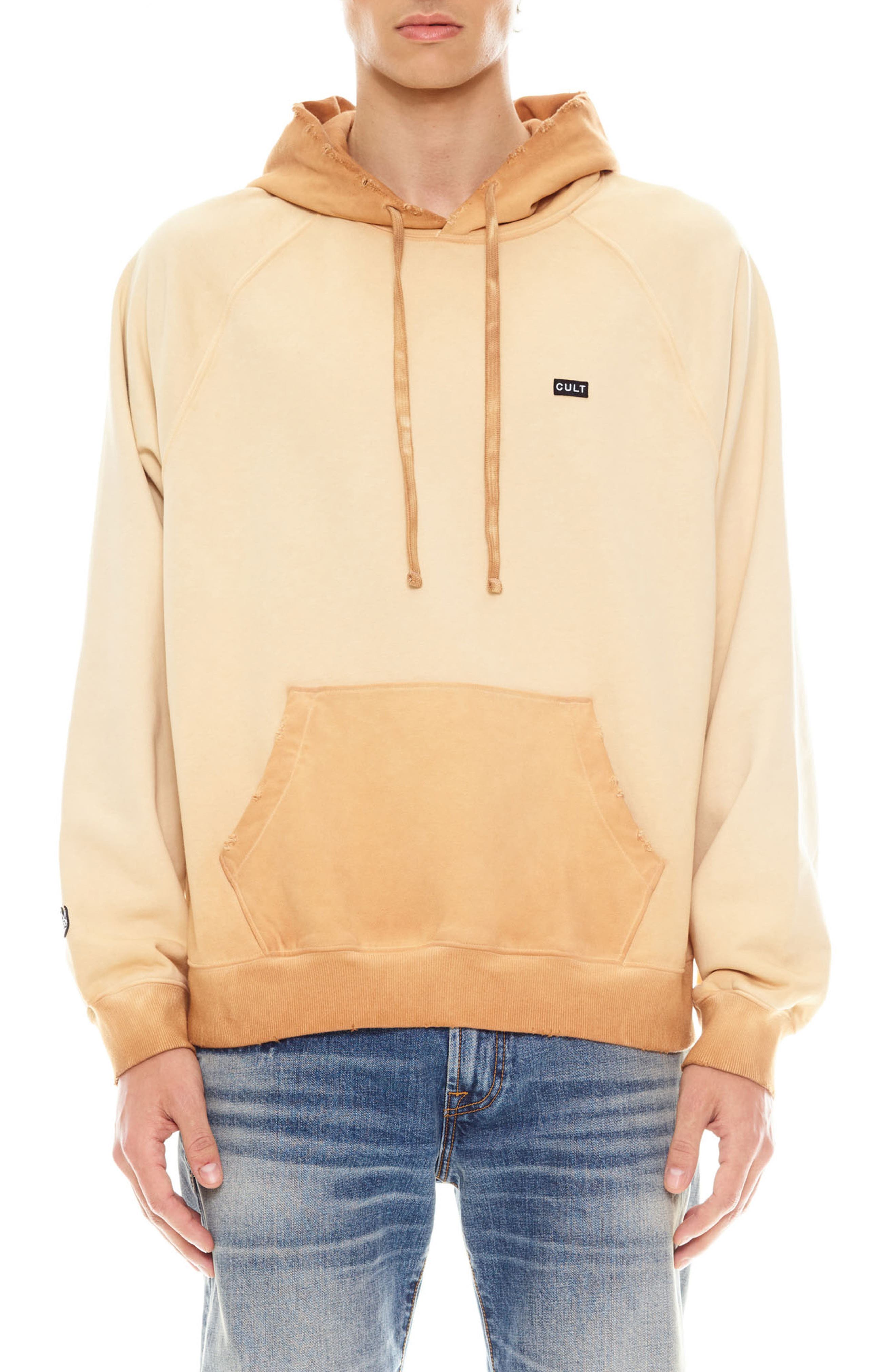 Cult of Individuality Distressed Two-Tone Hoodie