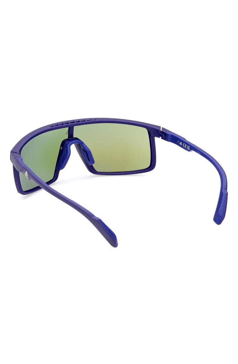 adidas Shield Sunglasses, Alternate, color, Blue / Mirror Violet