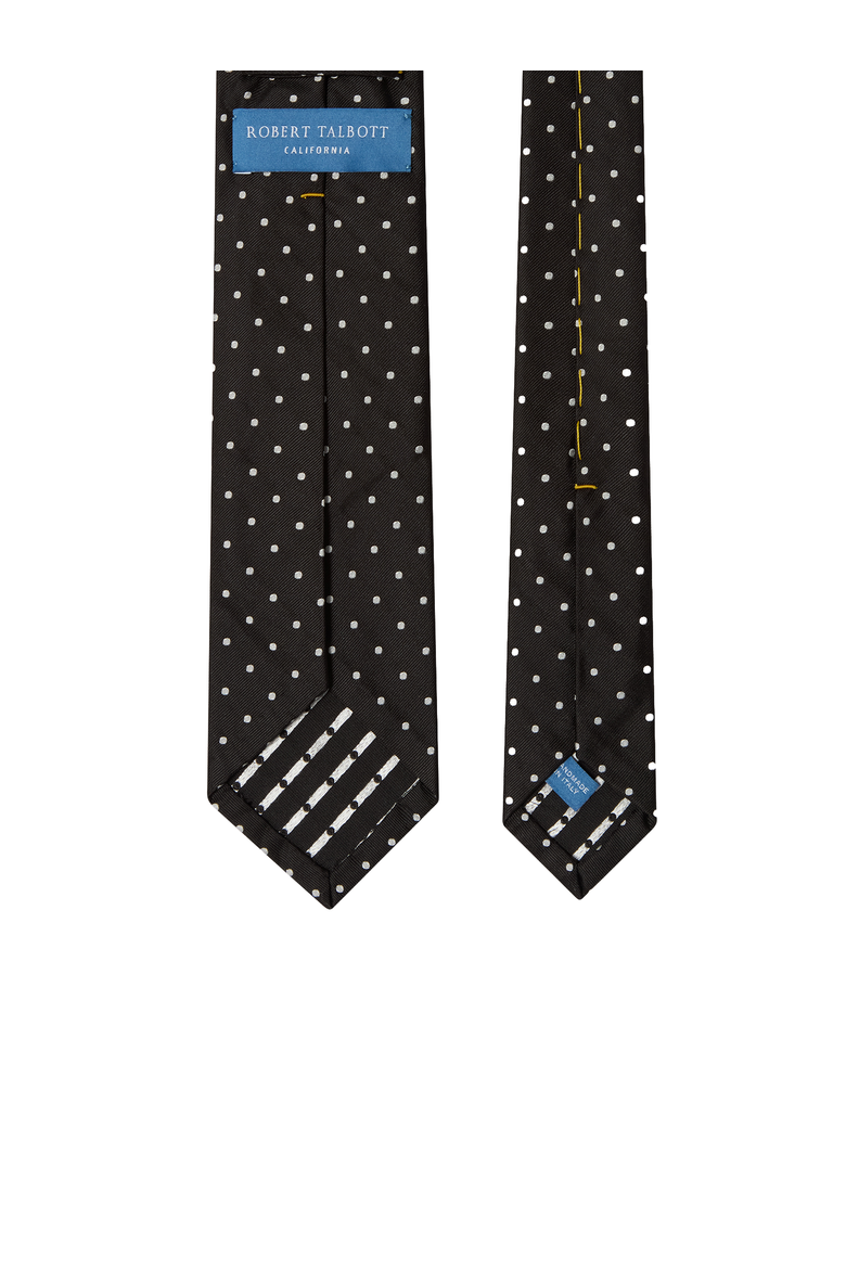 Newman 7 Fold Sport Jacquard Necktie, Alternate, color, Black
