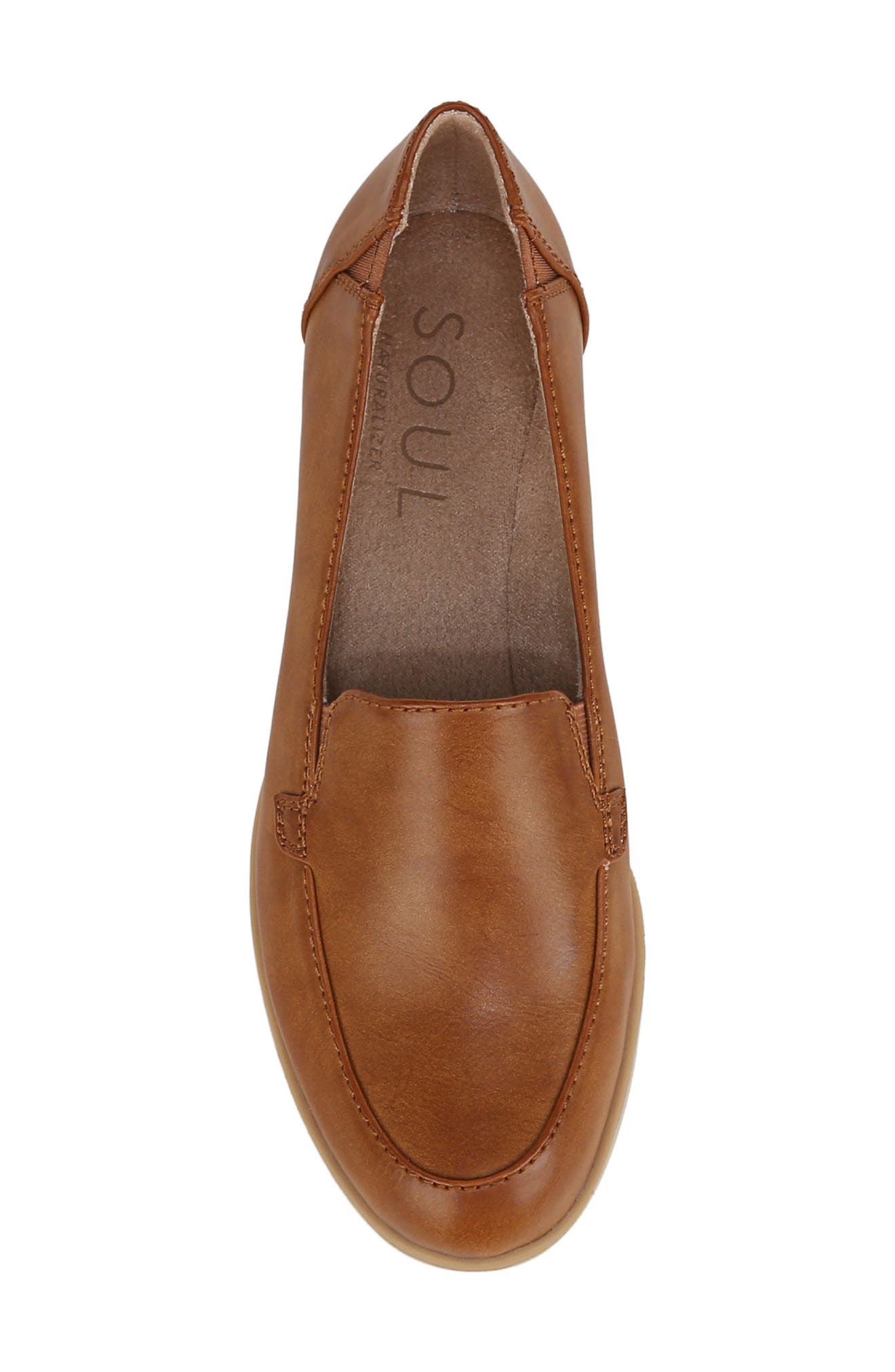 Idea Slip-On, Alternate, color, GINGERBREAD BROWN FAUX LEATHER