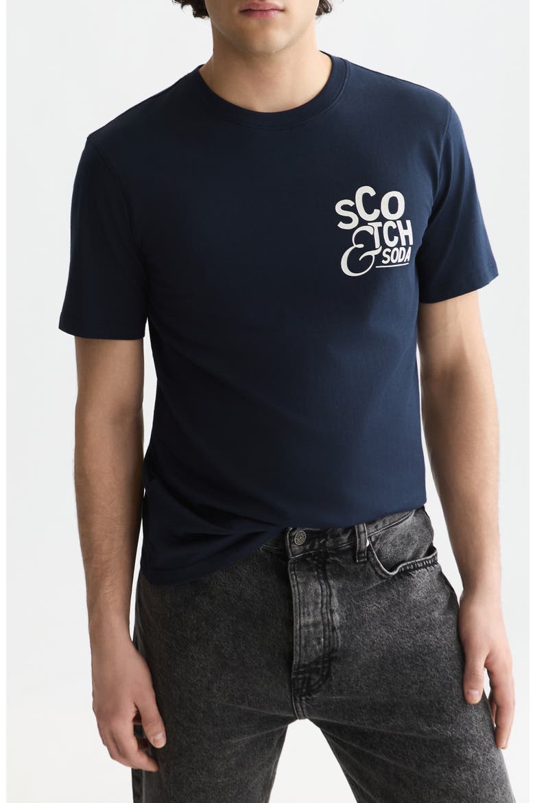 Regular Fit Cotton Graphic T-Shirt, Main, color, SKY CAPTAIN