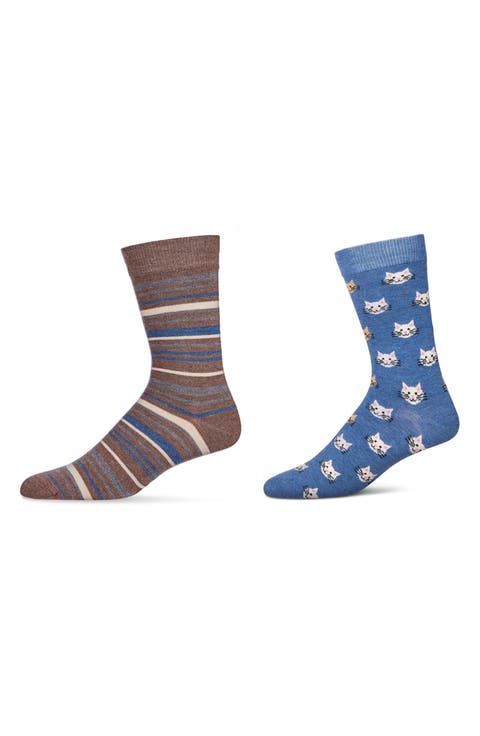 Assorted 2-Pack Crew Socks