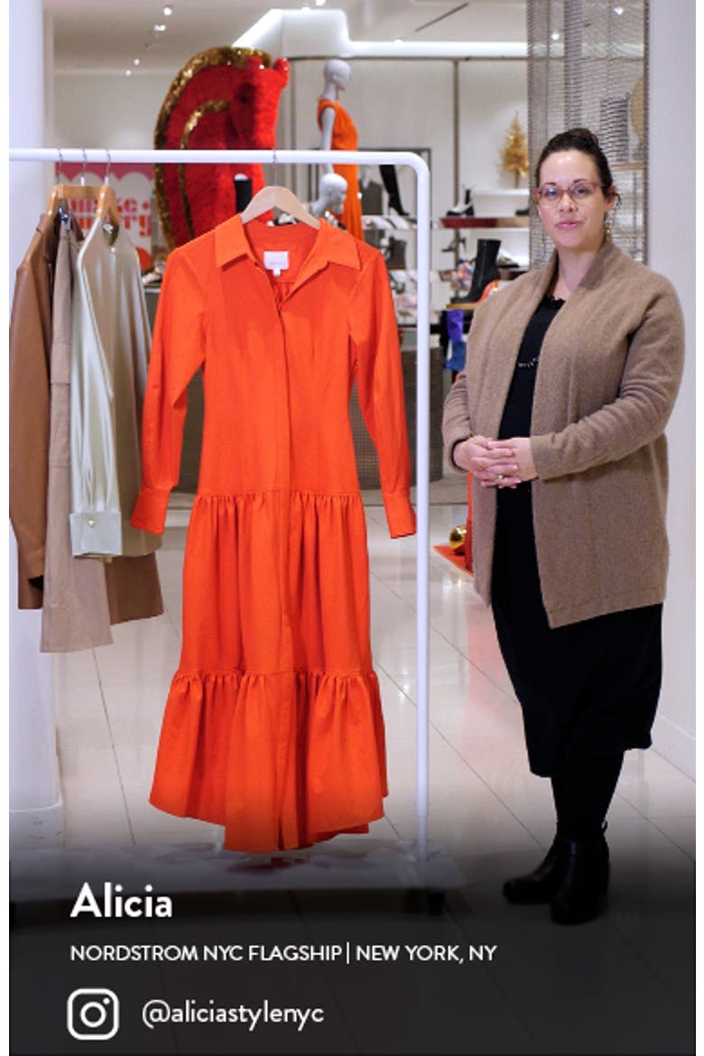 Foy Long Sleeve Shirtdress video