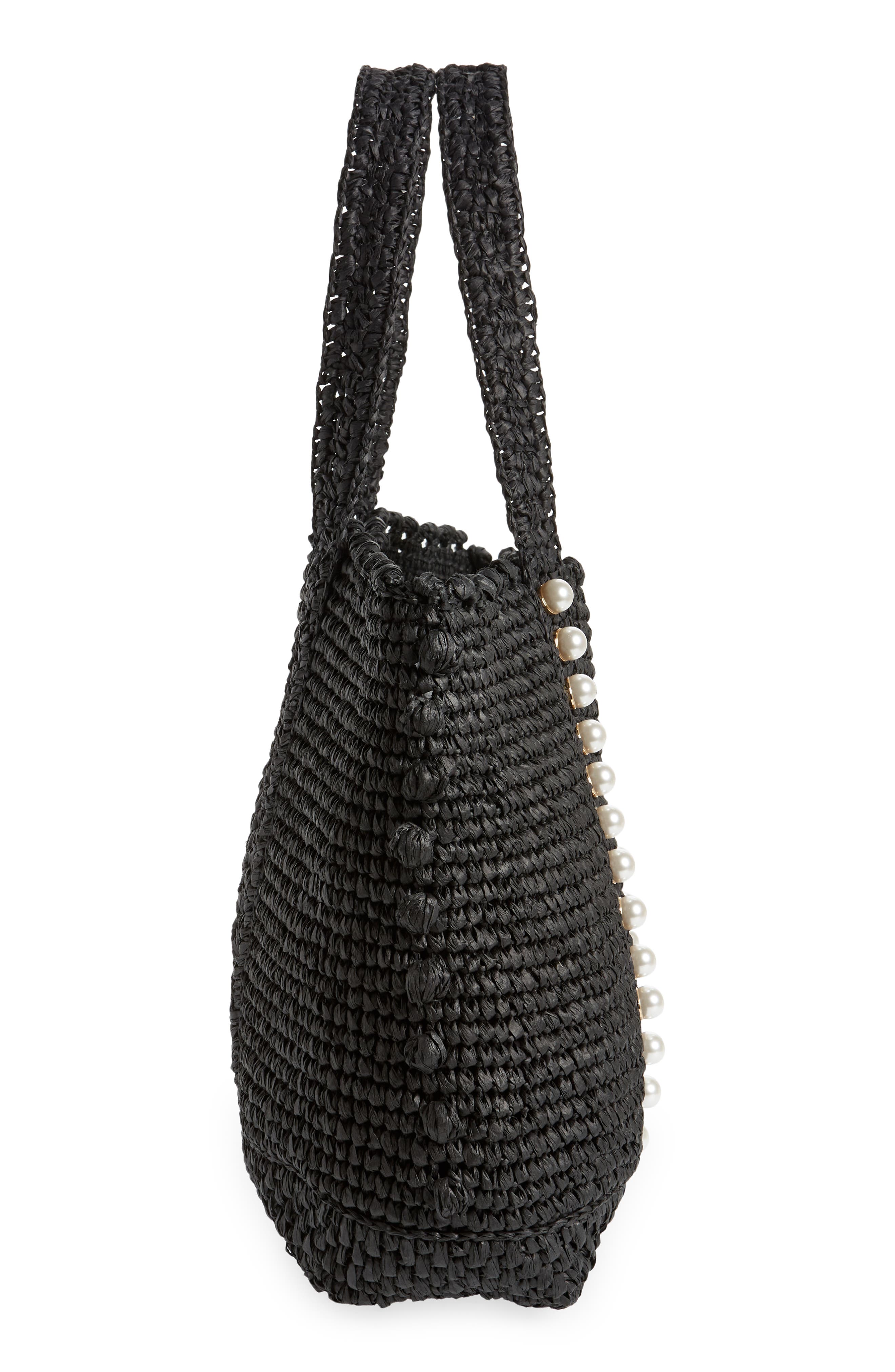 BTB Los Angeles Lisbeth Straw Tote, Alternate, color, 