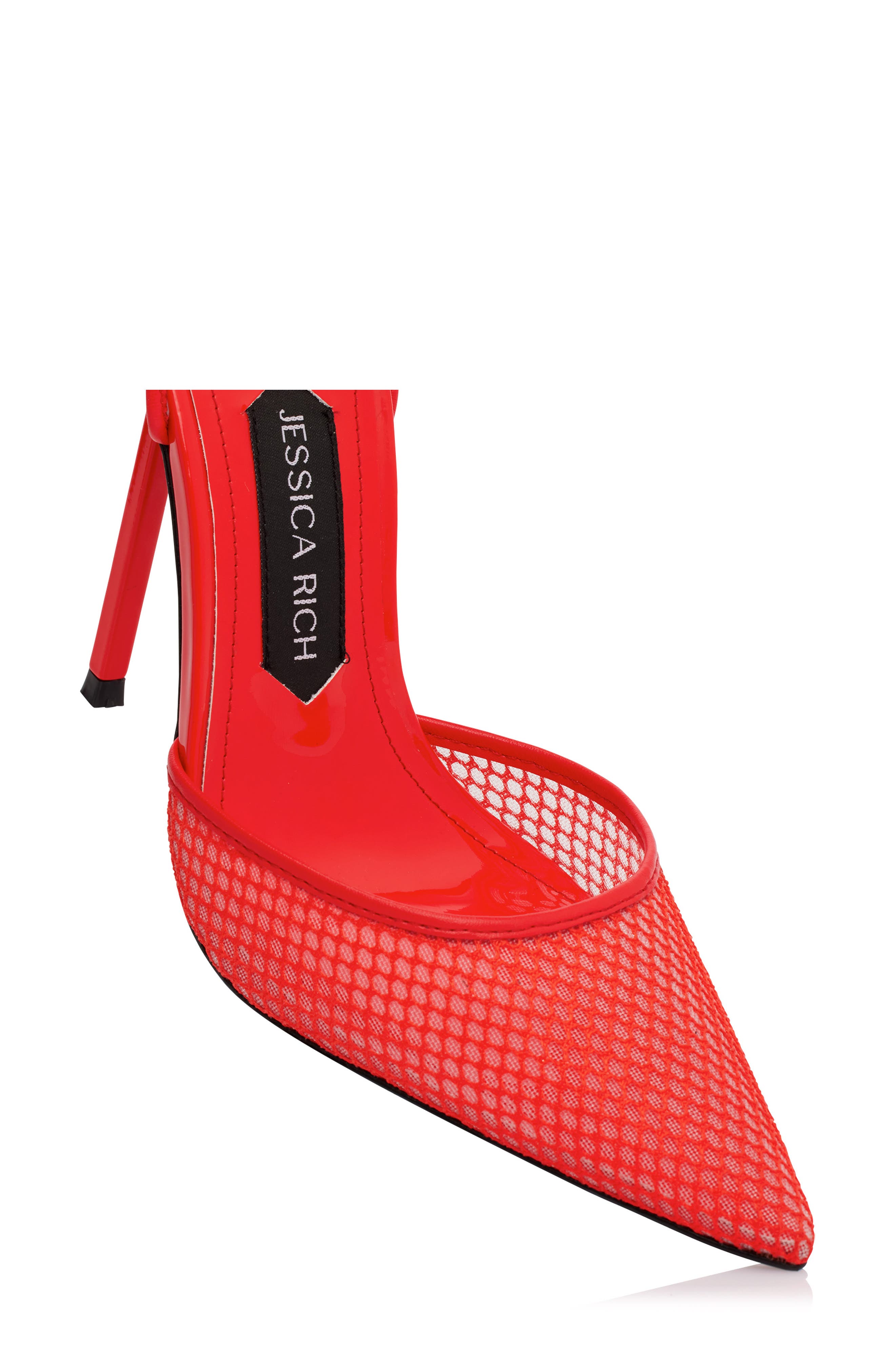 JESSICA RICH Ankle Tie Pointed Toe Pump, Alternate, color, 