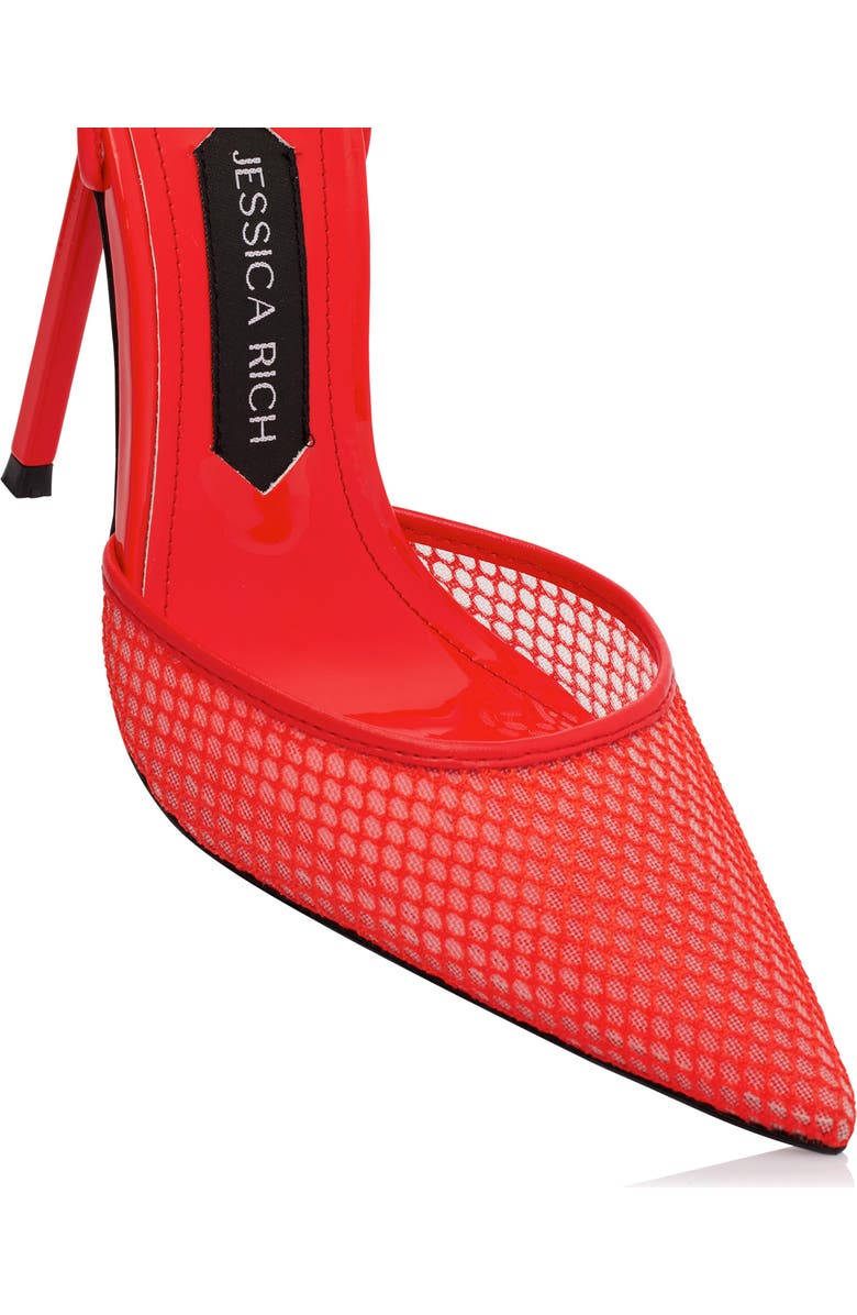 JESSICA RICH Ankle Tie Pointed Toe Pump, Alternate, color,