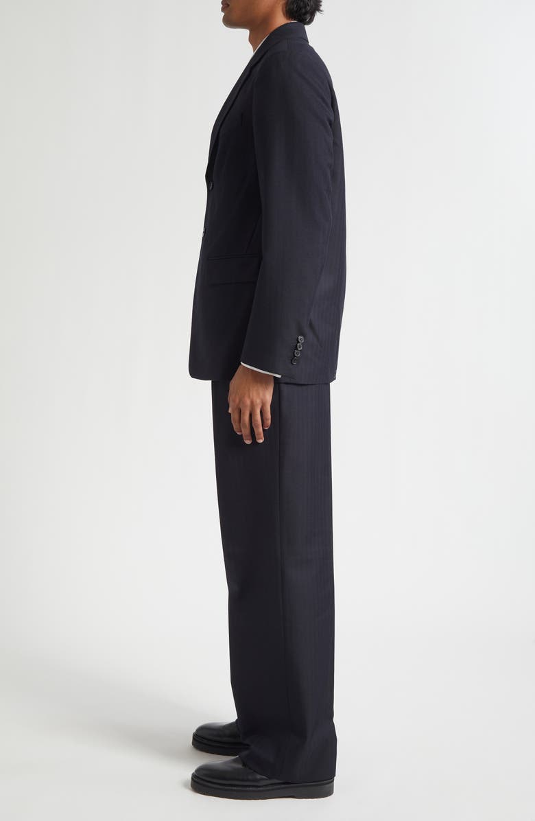 Dries Van Noten Kiel Tonal Stripe Wool Suit, Alternate, color, Navy
