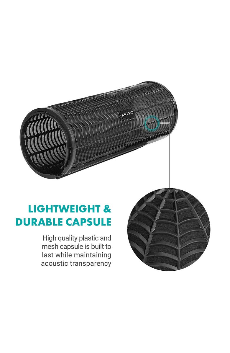 MOVO BWS1000 Blimp Wind & Vibration Protection System for Shotgun Microphones, Alternate, color, Black