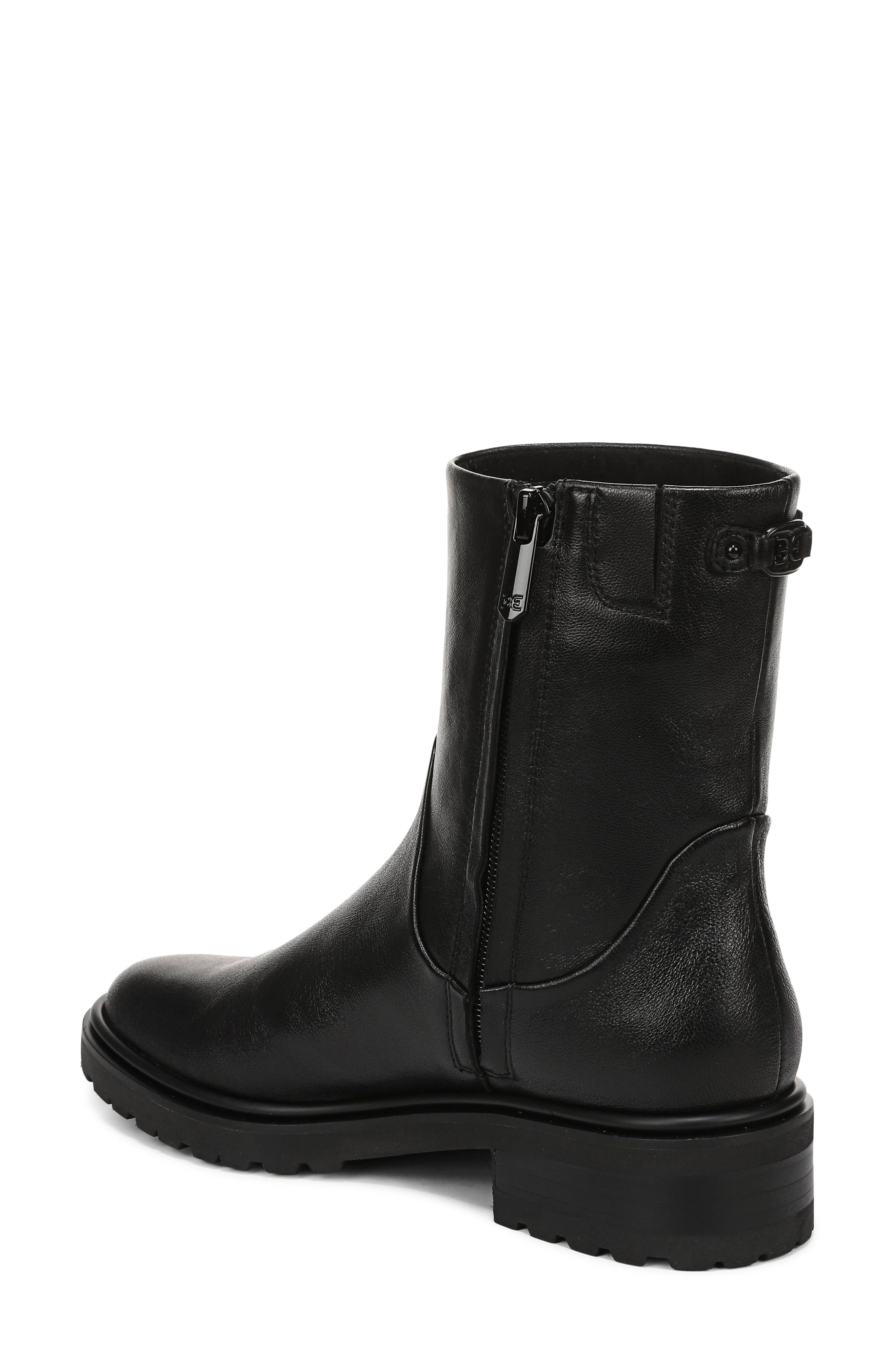 Sky Leather Boot, Alternate, color, BLACK LEATHER