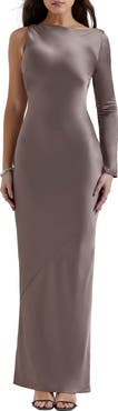 HOUSE OF CB Catiana Asymmetric Satin Cocktail Dress