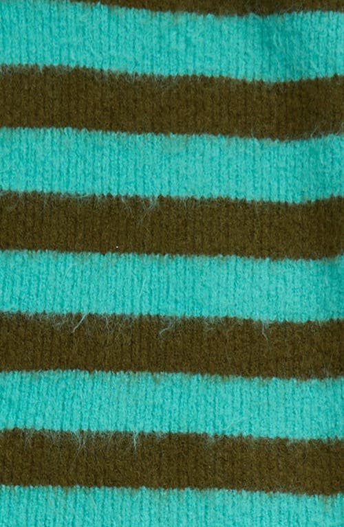 Susmie's Polar Stripe Scarf In Green