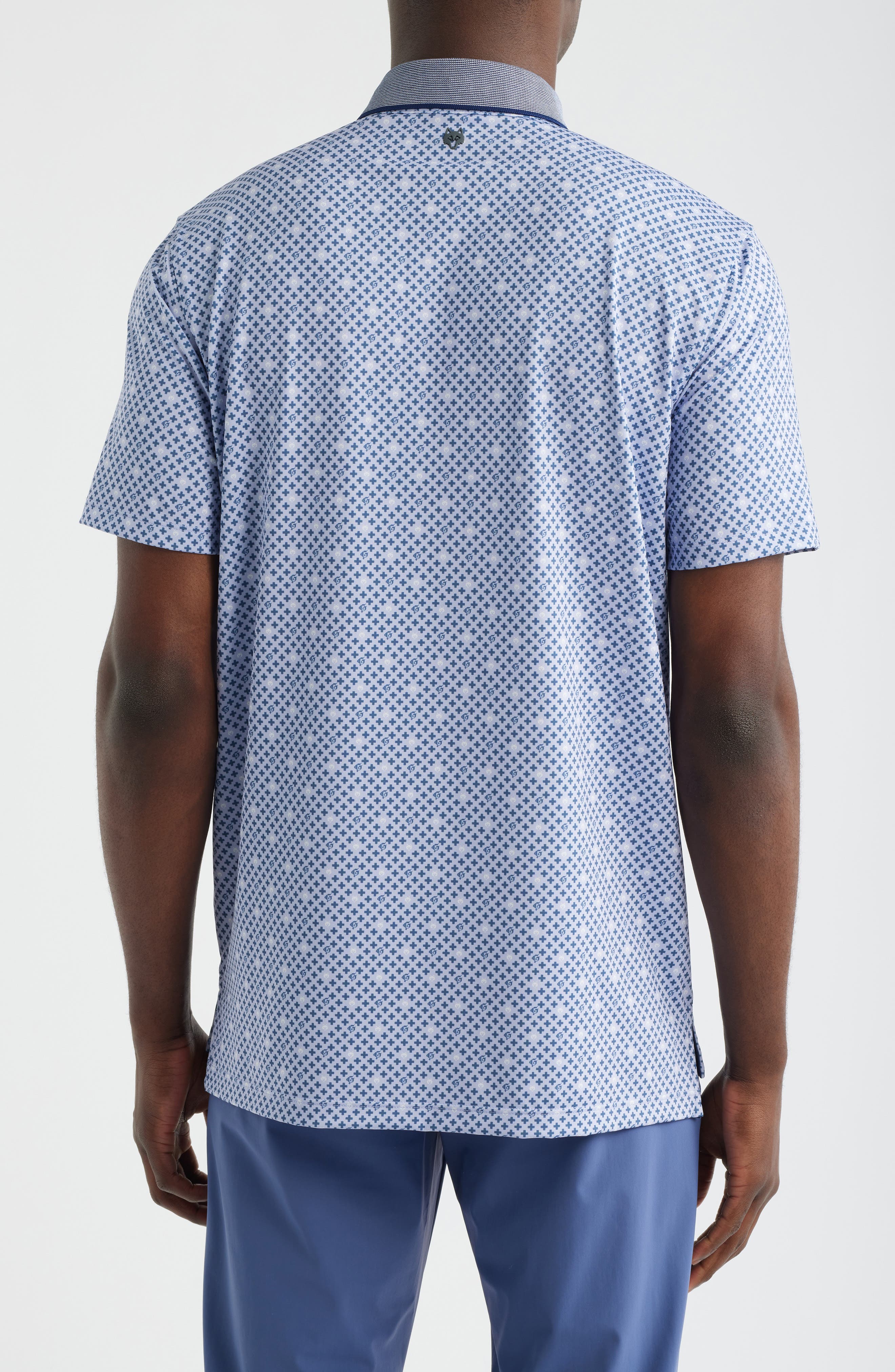 Pack Mentality Geo Print Performance Golf Polo - image 2