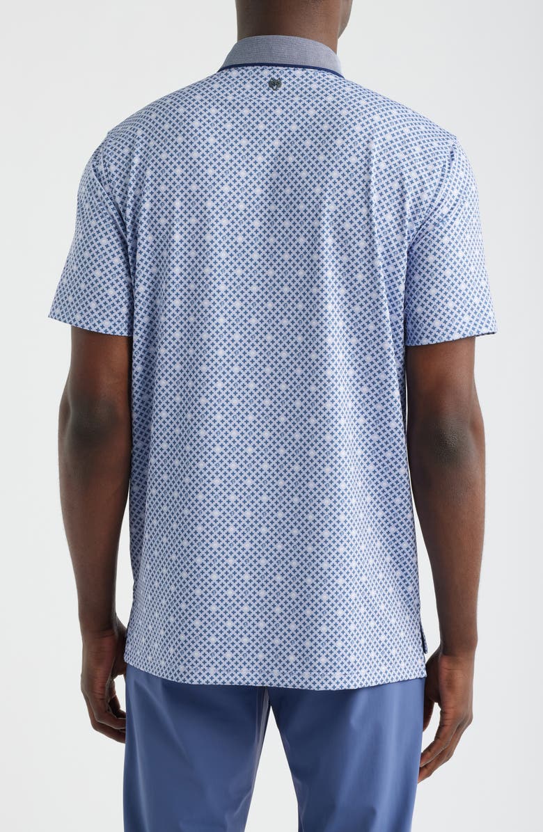 Greyson Pack Mentality Geo Print Performance Golf Polo, Alternate, color, Jellyfish