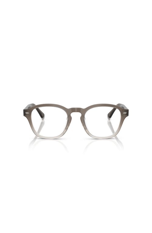 Brunello Cucinelli 50mm Square Optical Glasses In Gray
