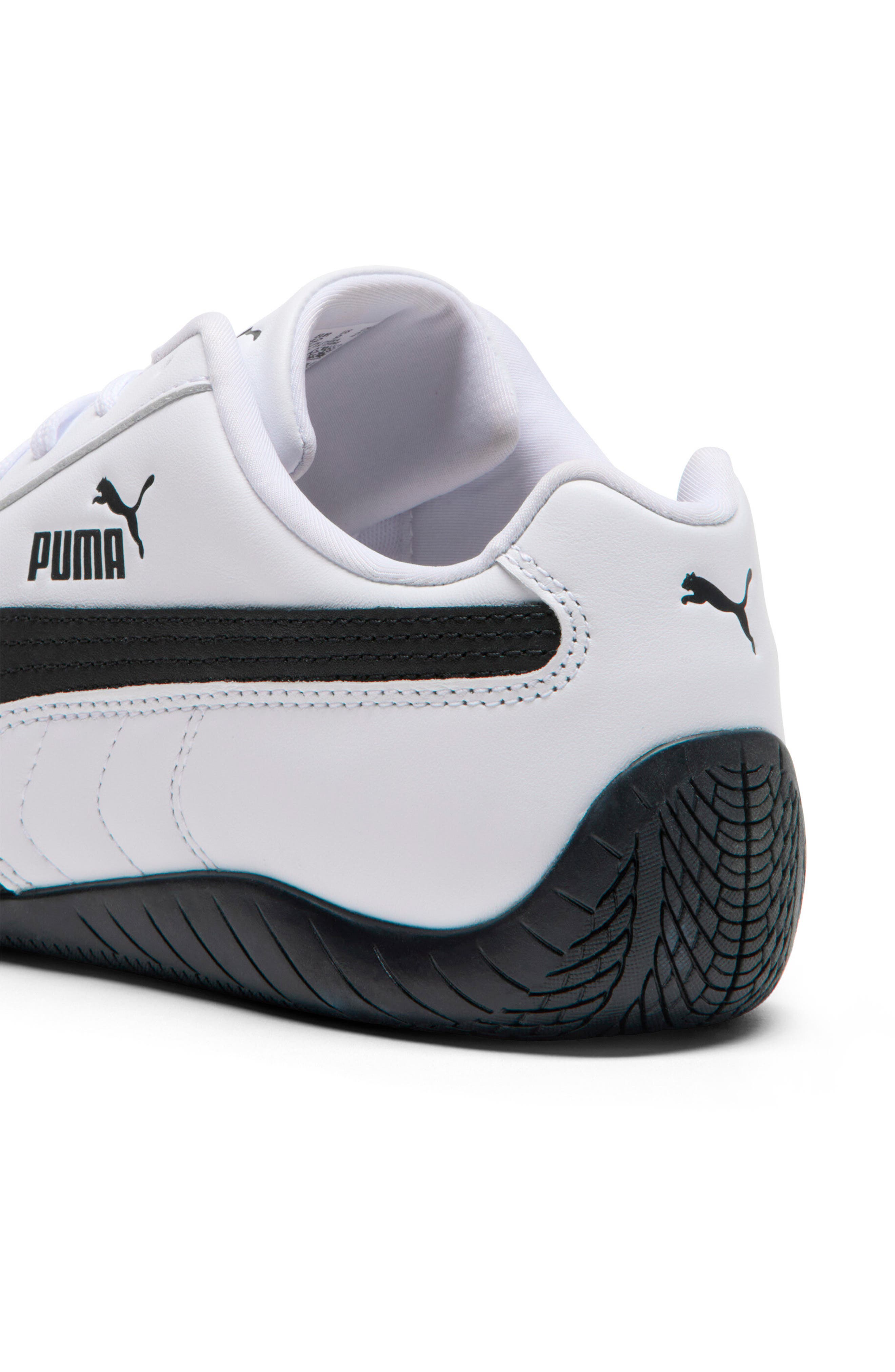 PUMA Speedcat Full Leather Sneaker, Alternate, color, Puma White/ Puma Black