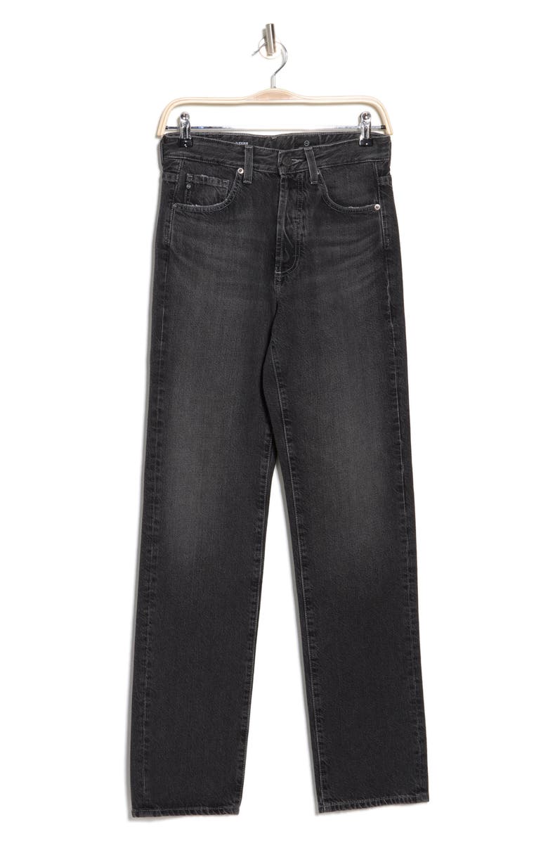 AG Alexxis Acid Wash High Waist Straight Leg Jeans, Alternate, color, 