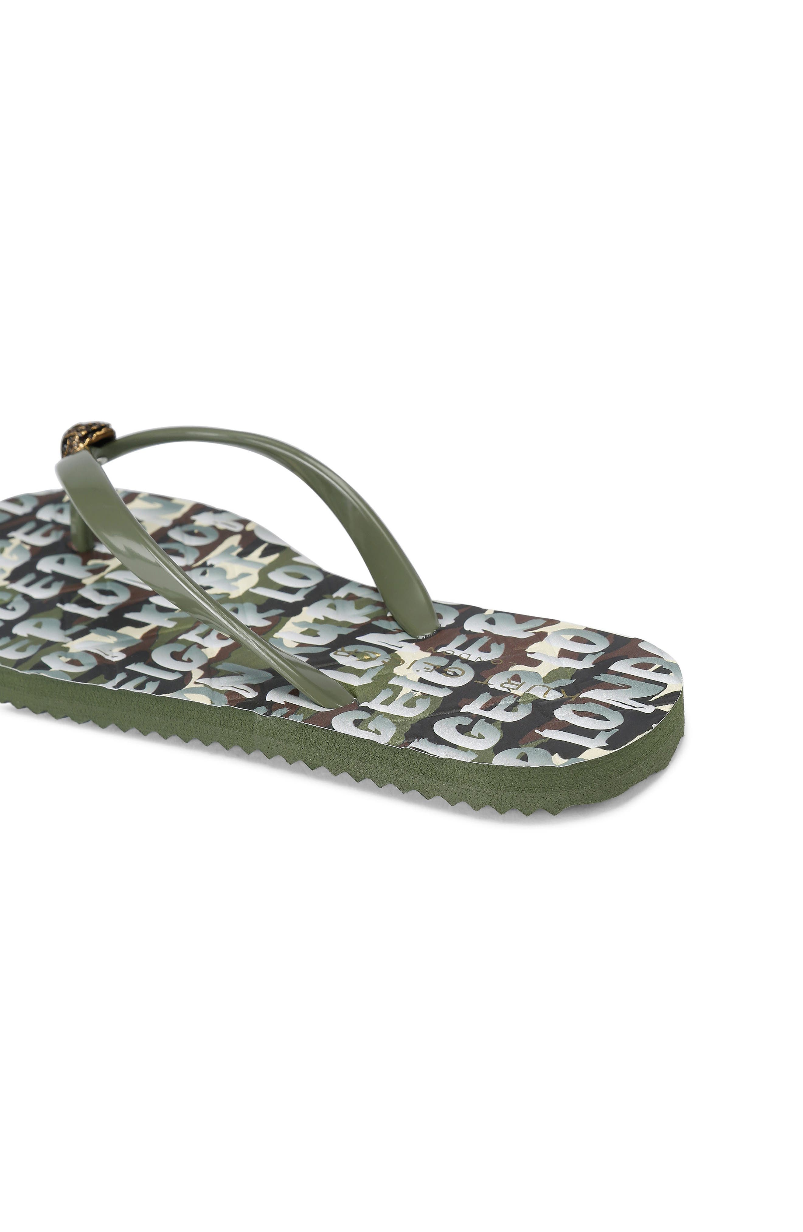 Kurt Geiger London Kensington Flip Flop, Alternate, color, Green Multi