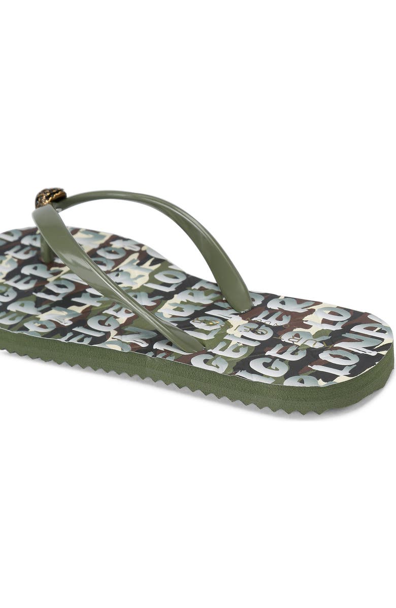 Kurt Geiger London Kensington Flip Flop, Alternate, color, Green Multi